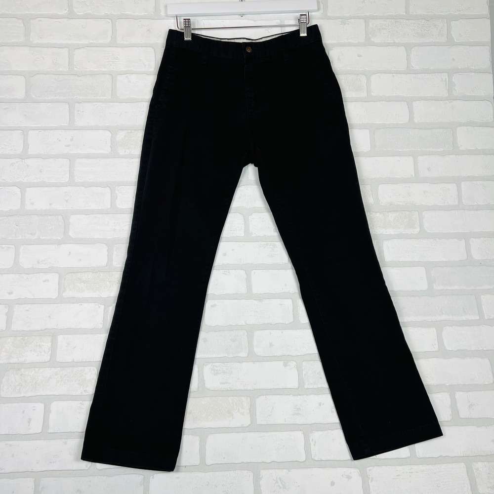 Volcom Black Chino Pants Straight Leg Skater Trousers Women 28 Waist